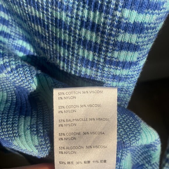 Urban Outfitters Blue Patterned Turtleneck - Picture 3 of 4